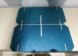 Height Adjustable Modular Office Furniture Acoustic Desk Partitions 40 Colors