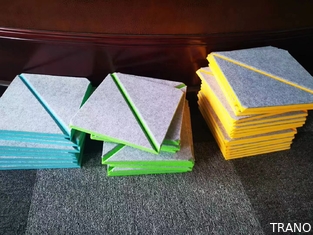 B Level Recycled Material Sound Blocking 3D Acoustic Wall Panels semi ridged