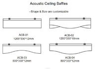 Recycled Material Acoustic Ceiling Baffles Sound Absorbing Baffles 1200mm*330mm