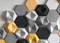 Anti Static 3D Felt Wall Panels Diffuser 12mm Thickness