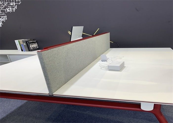 Soundproof Office Desk Divider Screens / Computer Table Partition 12mm