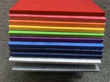 B Level Polyester Fiber Acoustic Panel , Furniture Pet Felt Sound Panels