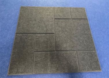 Eco - Friendly Acoustic Felt Tiles , 600mm*600mm*12mm Sound Reducing Ceiling Tiles