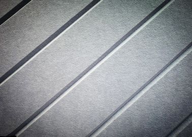 B Level Recycled Decorative Acoustic Wall Tiles , V - Grooved  Sound Dampening Tiles