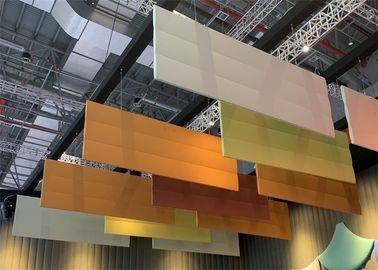 Durable Felt Ceiling Baffles Sound Absorption , Multi Colored Hanging Sound Baffles