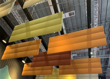 Vertically Acoustic Ceiling Baffles / Suspended Acoustic Baffles For Office