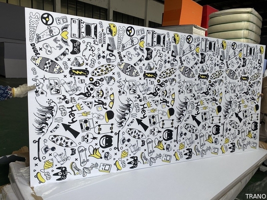 E0 Grade Polyester Fiber Acoustic Board Hypoallergenic  Fire Rated
