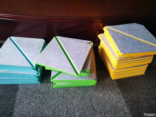B Level Recycled Material Sound Blocking 3D Acoustic Wall Panels semi ridged