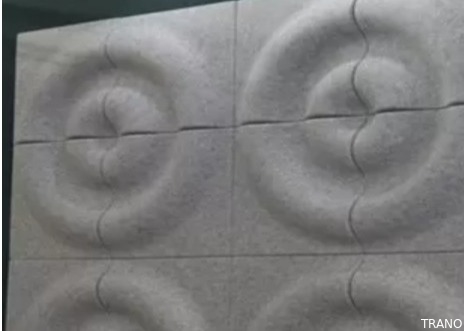 B Level Recycled Material Sound Blocking 3D Acoustic Wall Panels semi ridged