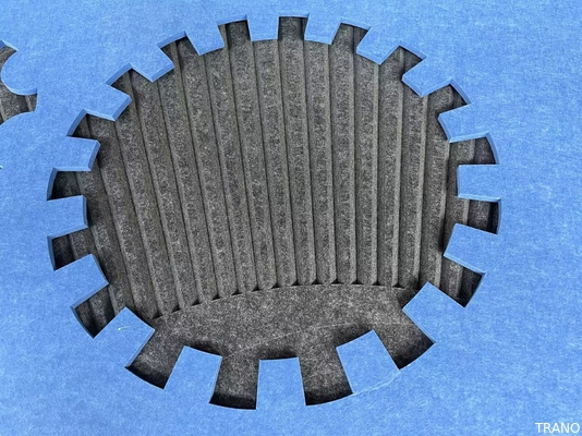 Anti Bacteria Upholstery Fabric Wrapped 3D Acoustic Wall Panels