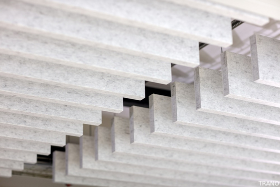 Suspended Mineral Fiber Acoustic Ceiling Baffles Eco Friendly
