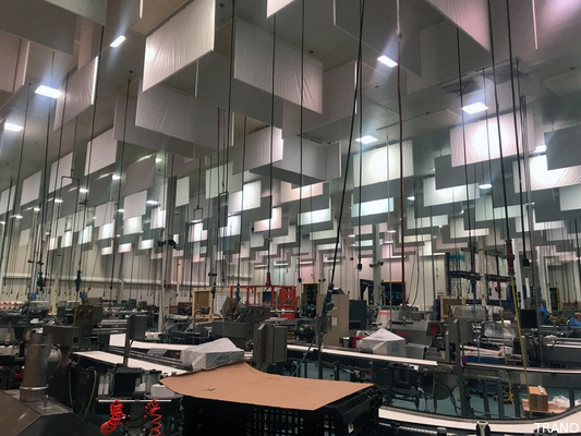 3D Designed Pvc Acoustic Ceiling Baffles For Indoor Decoration